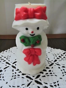 Vintage Avon Mrs. Snowlight Bayberry Fragrance CHRISTMAS Time Candle - Picture 1 of 8