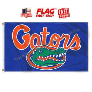 Florida Gators Flag ~ Large 3'X5' University of Florida NCAA FAST Free Shipping - Picture 1 of 9