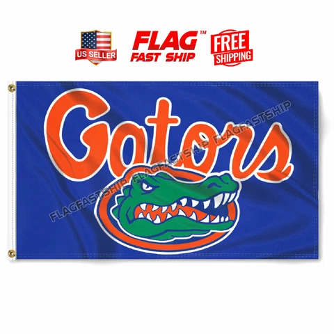 Florida Gators Flag ~ Large 3'X5' University of Florida NCAA FAST Free Shipping Cover