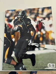 Jeremy Maclin Eagles Chiefs SIGNED Missouri Tigers 8x10 PHOTO BAS BECKETT - Picture 1 of 2