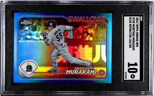 SGC 10 Munetaka Murakami 2024 Topps Chrome NPB Blue Refractor #/150 #183 - Picture 1 of 2