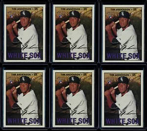 Lotto 12 carte 2016 Topps Heritage Tim Anderson RC #674 Rookie - Foto 1 di 4