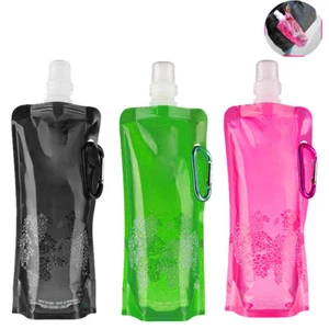 0,5l Faltbare Trinkflasche Wasserflasche Sportflasche für Sport Yoga 2PCS - Bild 1 von 17