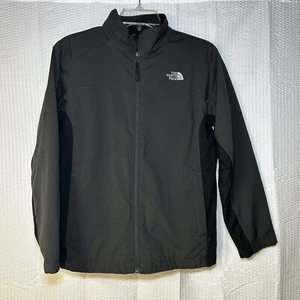 The North Face Jungen leichte Fleece gefütterte Jacke Large (14/16) dunkelgrau/schwarz - Bild 1 von 11