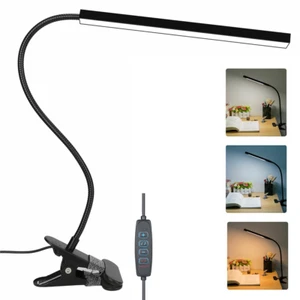 LED Schreibtischlampe Tischlampe Dimmbar Klemmleuchte Büroleuchte Beleuchtung DE - Bild 1 von 12