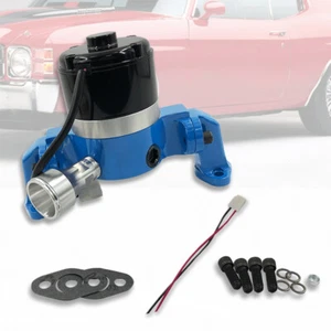 Blue Coated Electric Water Pump Fits Small Block Chevy 305 350 Billet Aluminum - Bild 1 von 5