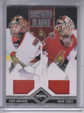 2011-12 (SENATORS) Limited Brothers In Arms Materials #9 Craig Anderson/Lehner