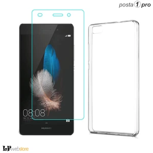 PELLICOLA IN VETRO TEMPERATO + COVER ULTRASLIM per HUAWEI P8 LITE POSTA1 - Foto 1 di 1