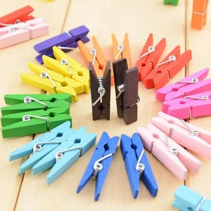10 Mini Pince a Linge Couleur au Choix, Decoration Table, Mariage, Bapteme - Imagen 1 de 8