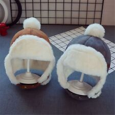 Russian Plush Kids Beanies Ushanka Hat Knitted Cap Thicker For 6-24 Months