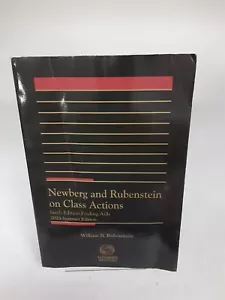 2023 Newberg and Rubenstein on Class Actions 6th Ed Finding Aids 10 - Summer Ed - Picture 1 of 3