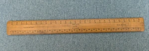 Vintage A.J.S & Co L.C.C Motor geteilt Buchsbaum Lineal - Bild 1 von 7