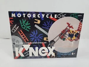 K'NEX Motorcycle 1992 Vintage Color Coded Building Set 10004 NEW Factory Sealed - Picture 1 of 11