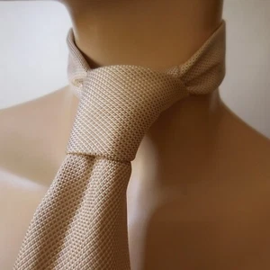 Cravatta In Seta ARGUMENTS Collezione Vintage Donna Uomo Beige Rosa Italia N8544 - Foto 1 di 12