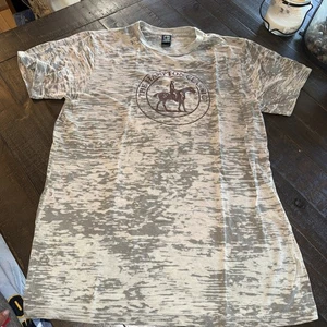 Vintage braun Burnout Hampton Classic Shirt Herren Unisex M Pferdeshow Reitsport - Bild 1 von 3
