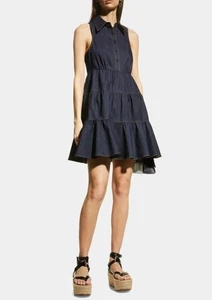 NUEVO Mini Vestido Cinq A Sept Bennett Niveles Índigo 0-16 - Imagen 1 de 4