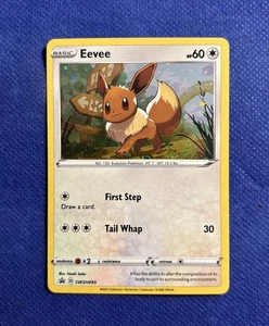 Eevee - Cosmos Holo - SWSH095 Battle Styles Black Star Promo Pokemon Card - Picture 1 of 4