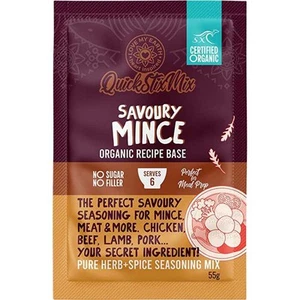 Love My Earth Quick Stix Mix Organic Recipe Base Savoury Mince 10x55g - Bild 1 von 1