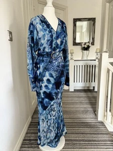Brand new Karen Millen petite snake georgette summer maxi dress - Picture 1 of 15