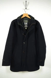 G-STAR RAW _ MEN'S THICK HEAVY WINTER WOOL JACKET COAT GARBER TRENCH _ size L - Picture 1 of 6