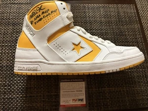 magic Johnson Signed Shoe With Inscription!!! Rare PSA Certified !!!! - Picture 1 of 3