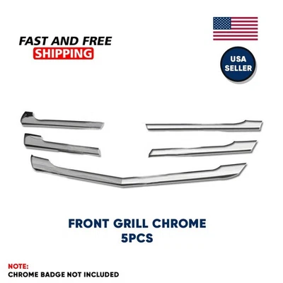 Dodge Mercedes Sprinter 2500 3500 Front Grill Chrome Molding Stripes 2014-2017  - Image 1 of 4