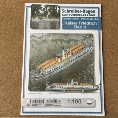 Kaiser Friedrich Berlin Fahrgastschiff 1/100 Kartonbausatz Schreiber Bastelbogen - Bild 1 von 2
