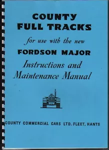 County Crawler Tractor Instruction Maintenance Manual - Picture 1 of 1