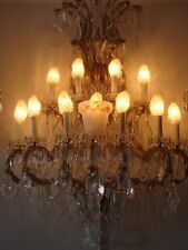 LIQUIDATION CLEARANCE!!! PR LOUIS XVI EMPIRE STYLE CRYSTAL BRONZE WALL SCONCES