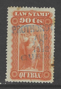 Bigjake: Quebec QL-23, sello legal de 90 centavos - ingresos - Imagen 1 de 2