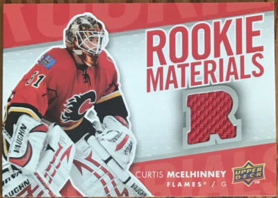 2007-08 Upper Deck Rookie Materials Curtis McElhinney #RM-CM Calgary Flames - Image 1 of 2
