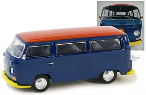 ,GREENLIGHT, VOLKSWAGEN Type 2 T2 1968 Azul de la serie VINTAGE AD CARS en bl... - Imagen 1 de 1
