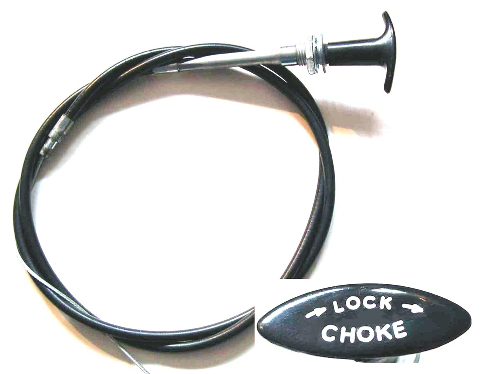 BHH2064 - MG MGB, MGBGT GENUINE UK MADE CHOKE CABLE RHD 1976-80, LHD 1968-1980  - Image 1 of 1