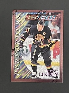 Trevor Linden 1996 Topps Finest Hockey Performers Canucks #144 W/Foil - Picture 1 of 2