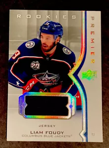 2020-21 UPPER DECK UD PREMIER LIAM FOUDY #68 SPECTRUM JERSEY RC COLUMBUS VESTES - Photo 1 sur 3