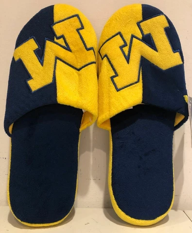 Michigan Wolverines NCAA Men's Colorblock Slipper, 3 Sizes Available, FREE SHIP Cover