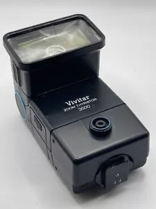 Vivitar Zoom Thyristor 3500 DM/C Flash for Canon/Olympus OM10 20 etc - Picture 1 of 5