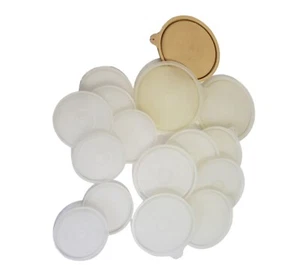 Tupperware Replacement Lot Covers Lids Round Four Assorted Sizes Lot of 16 - Picture 1 of 10