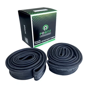 2x Positz 26" Heavy Duty Thorn Resistant MTB Mountain Bike Tubes 26 x 1.75-2.125 - Picture 1 of 2