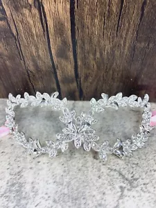 Crystal Rhinestone Masquerade Ball Mask, Prom, Pageant, Costume Party, Cosplay - Picture 1 of 4