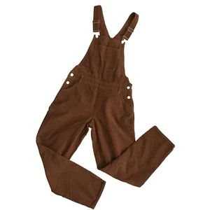Mono con tirantes de pana PACSUN marrón pierna recta talla 25 jersey mameluco pantalón ¡USADO EN EXCELENTE ESTADO! - Imagen 1 de 11