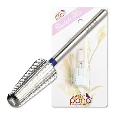 USA #1 PANA 2-Way Volcano Shaped Nail Carbide Bit - SILVER - Medium Grit 3/32"