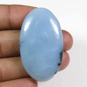 Blue Opal Cabs 42X24mm Oval Smooth Natural Owyhee Opal Gemstone 49 Cts DIY OP-86 - Picture 1 of 9