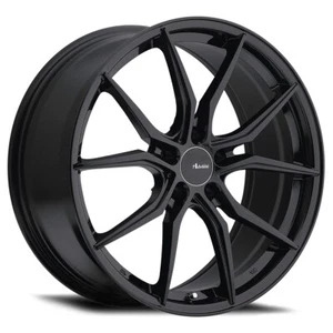 18x8 +35 Advanti Racing Hybris 5x114.3 Gloss Black Wheels (Set of 4) - Picture 1 of 2
