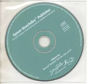 EPSON STORYTELLER PUBLISHER SOFTWARE PC CD - NEW - Picture 1 of 2