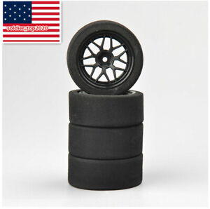 4Pcs Foam Racing Tires & Wheels Offset 12mm Hex 3mm For HSP HPI RC 1:10 On-Road