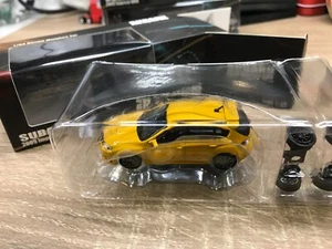 BM CREATIONS - 1/64 - Subaru Impreza 2009 WRX STI Yellow LHD Mini Car - FR10 - Picture 1 of 16
