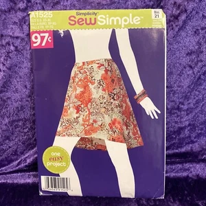 Einfaches Simplicity Schnittmuster A1525 Größe XS - XL NÄHEN.  2013 UNCUT - Bild 1 von 2