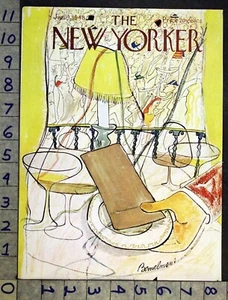 1948 Holiday New Years Eve Party Ludwig Bemelmans Artista New Yorker FC274 - Imagen 1 de 1