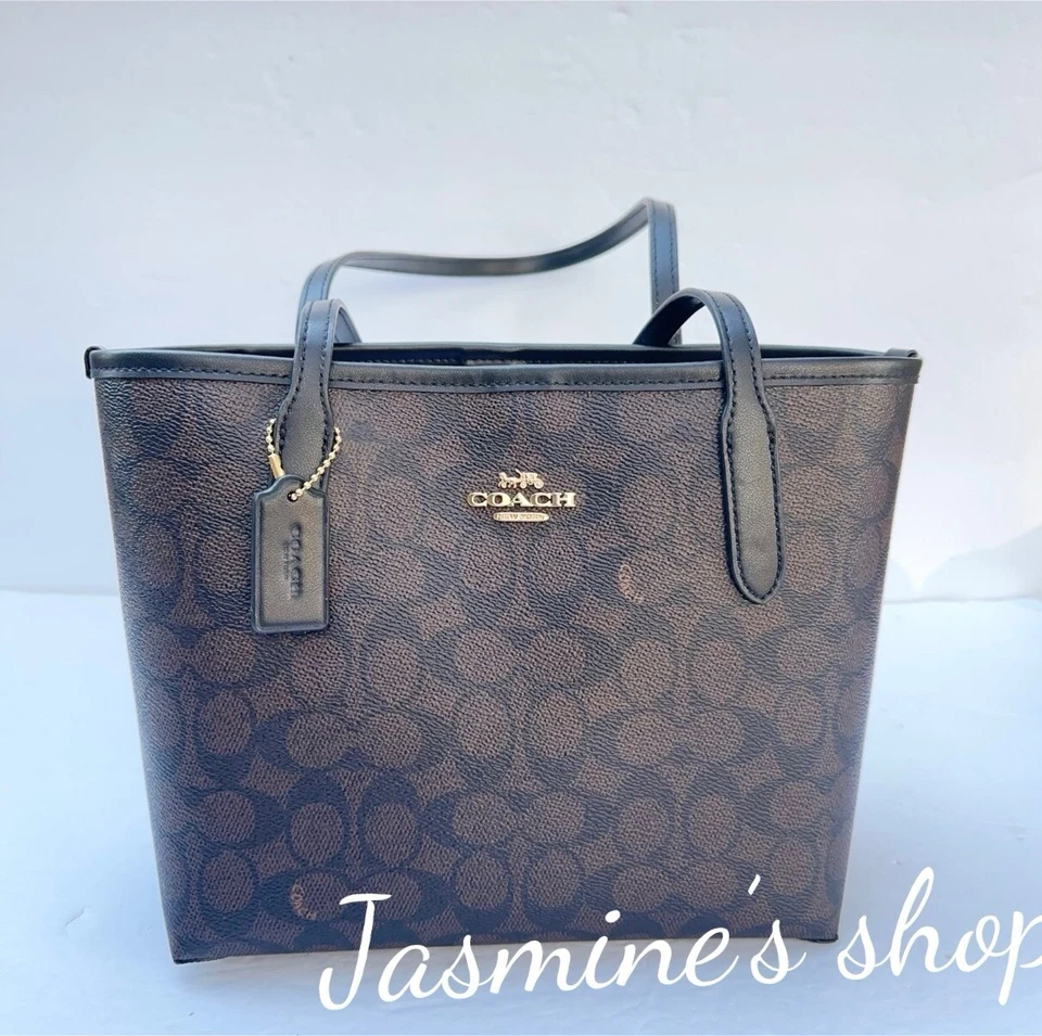 COACH Small City Tote Bag In Signature Canvas CU759 Outlet JAPAN